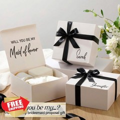 AmazingSpark Bridesmaid Boxes Black Classic
