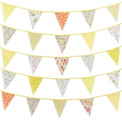 Add Charm to Any Occasion 33 Ft Triangle Flag Bunting Banner for Party Decor