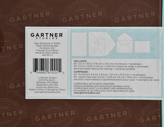 Gartner Pearl Border Print At Home Invitation Kit / 50 Count / White / 61001