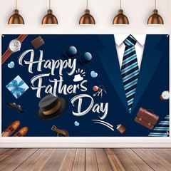 Happy Father’s Day Backdrop, 72.8″ X 43.3″ Fathers Day Banner Backdrop Father…