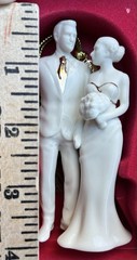 Lenox Bride & Groom Wedding Cake Topper Porcelain -Ornament Elegant Classic