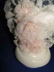 New Vintage Wilton «Lacy Elegance » Wedding Cake Top, pink , 109-2003