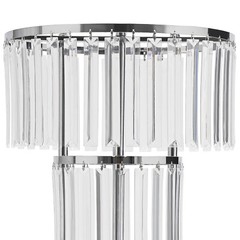 5-Tier Flower Stand Silver Acrylic Crystal Tabletop Wedding Centerpiece 110cm