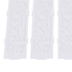 8* Flower Columns w/ LED Lights White PVC Wedding Roman Decorative Column