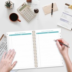 2026-2027 Monthly Planner – January 2026 – June 2027, Two 6.4″ x 8.5″ Pink