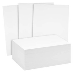 Reskid White Cardstock Thick Paper – Blank Heavy Weight 125 lb 5×7,
