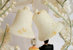 Vintage 1950s Bride & Groom Wedding Cake Topper w/Original Box Custom Built