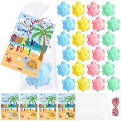 Set Sidewalk Chalks for Kids End of Year Student Gifts Bulk 24 Turtle