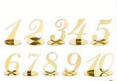Table Numbers for Wedding Reception Gold Wedding Table Numbers Gold Acrylic 1-10