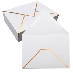 50 Pack 5×7 Envelopes Self Seal, White for 5×7,