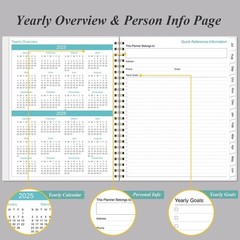 2025-2026 Planner – 8.5″ x 11″ Weekly Monthly Planner from July 2025 to June …