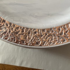 Wedding Misc Table Settings Rose Gold Utensils Paper Lace Placemats, Plates