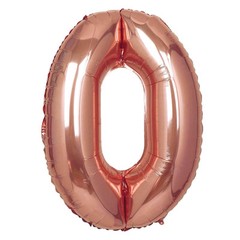 40″ Rose Gold Number 0 Mylar Foil Balloon Birthday Party Wedding Decorations