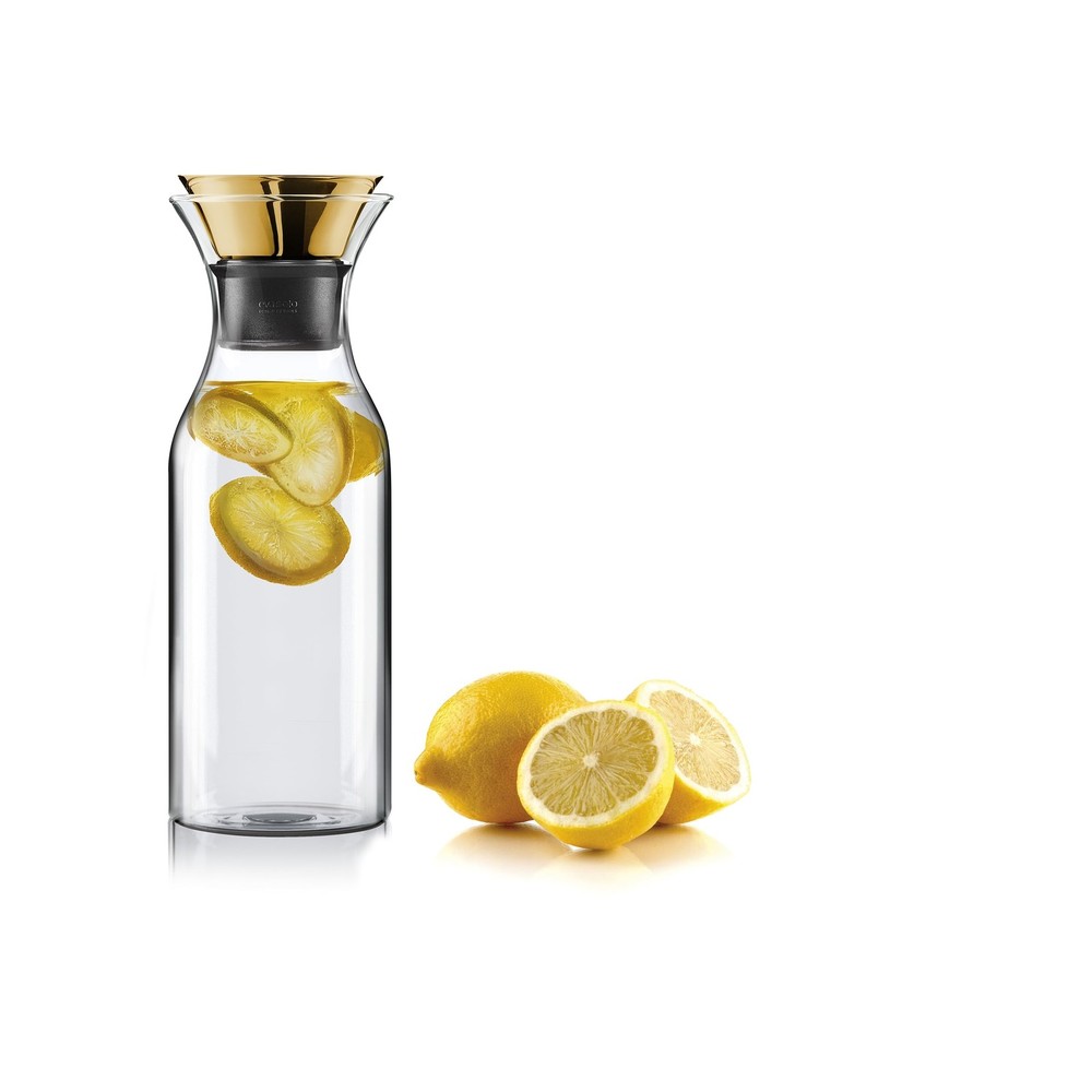 Eva Solo Eva Carafe 1.0L For Hot 100 Borosilicate Brass Lid Pouring Lip Most