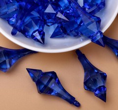 100Pcs/lot 18*46mm Hanging Pendant Diamond Drop Chandelier Acrylic Crystal Bead