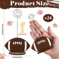 Youdaju 24 Pcs Sports Ball Base Memo Clips Round Place Card Holders Football…
