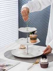 Elegant 3-Tier White Porcelain Cupcake Stand – Perfect for Celebrations