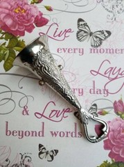 NEW! Vintage Look Bridal Bouquet Holder Tussy Mussy Posy BRUSHED PEWTER Look