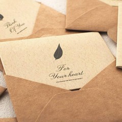 100 Pack Envelopes for Invitation- Brown Kraft 5.25*7.25-V flap, brown