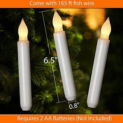 Floating Candle with Wand Remote, 12 Pcs Warm Yellow – 12 PCS with 1 Wand