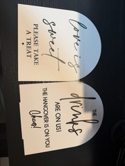 Wedding Signage And Advice Cards