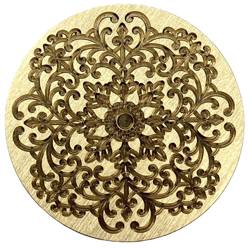 Lacy Mandala Wax Seal Stamp head, 1.2″ diameter, Pretty Design!