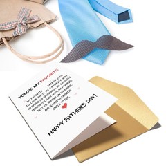 Chenive Romantic Father’s Day Card for Husband Boyfriend, Funny Fathers Day C…