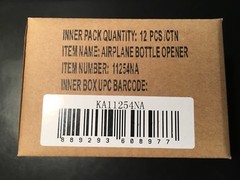 NEW Kate Aspen Airplane Bottle Openers 1 dozen party favors organza gift bags