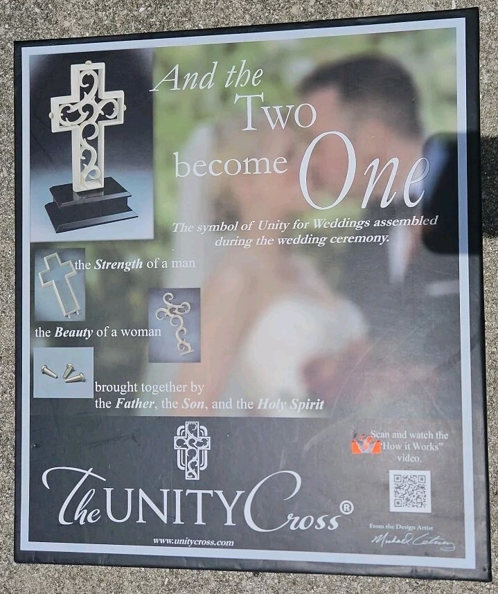 THE UNITY CROSS Michael Letney Pearl White Wedding Marriage Unity Kit NEW