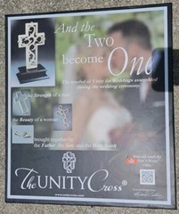 THE UNITY CROSS Michael Letney Pearl White Wedding Marriage Unity Kit NEW