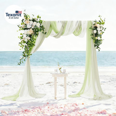 Artificial Wedding Arch Flowers Kit (Pack of 5), 2Pcss Realistic Silk Roses Flow