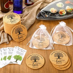 Teenyyou 25 Sets Family Reunion Favors Include a is a Brown, White