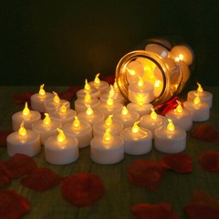 6/12/24PCS Tea Lights Votive Candles LED FLAMELESS FLICKERING W/ Remote Control