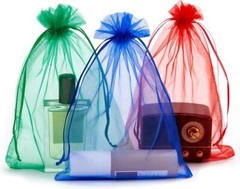 50 Pcs 6X9 Inches Wedding Party Favor Gift Bag Drawstring Organza Bags 10 Color