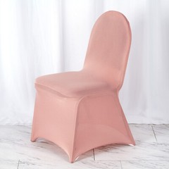 6 Dusty Rose SPANDEX CHAIR COVERS for Wedding Banquet Reception Decorations