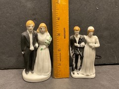 Vintage Wedding Cake Topper 1950’s Bride and Groom Figurine Porcelain Japan