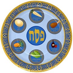 48 9″ Passover Plates for Seder Plate Disposable Paper Tableware Party