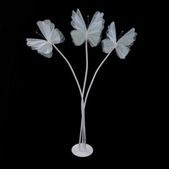 6 Head Butterfly Decoration with Standing Base Artificial Decoration Butterflies