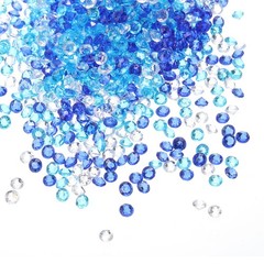 4000Pcs, 4mm Acrylic Crystals Diamonds Wedding Table Vase Fillers Blue Clear