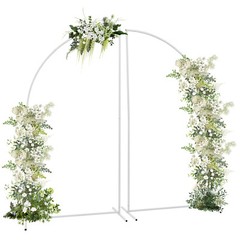 Set of 2 Metal Arch Background Stand, Wedding Arch Flower Frame for Decoration
