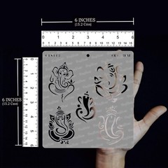 CrafTreat Reusable Indian Stencils for Painting on Wood, Wall, Tile, Canvas, …