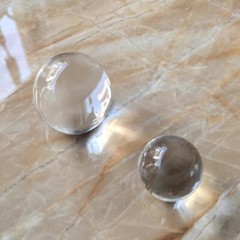 5pcs 40mm Crystal Smooth Ball Clear 1Hole Crystal Hanging Wedding Pendant