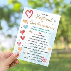 Romantic Anniversary Card for Husband, Funny Anniversary Card Gifts from Wife…
