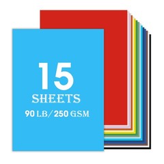 11×17 Large Cardstock A3 Color Paper Colored Card Stock 15 Sheets colored