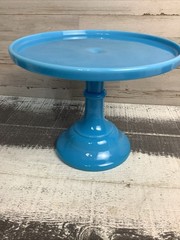 Mosser Blue Cake Stand 9″x7″