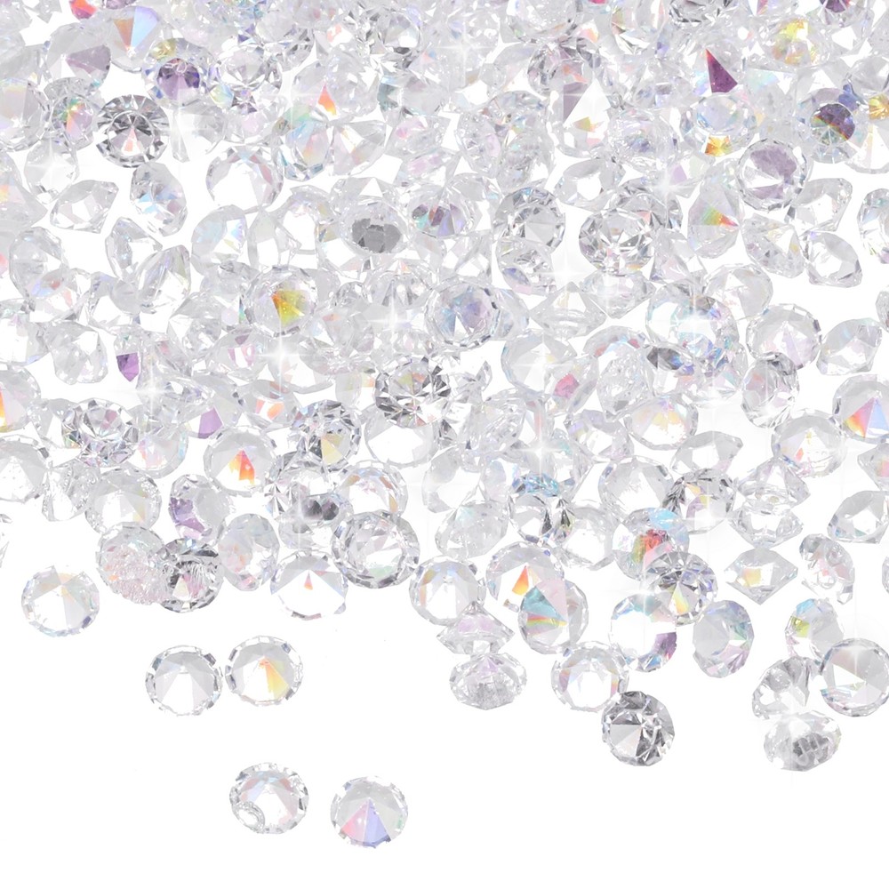 16800 Pcs Wedding Table Scatter Confetti Diamond, 3mm Fake Diamonds(Shiny White)