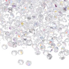 16800 Pcs Wedding Table Scatter Confetti Diamond, 3mm Fake Diamonds(Shiny White)