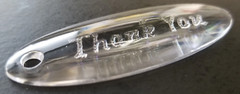 Clear Etched «Thank You» Favor Tags – 20ct.