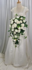 Peony and Rose Garden Flower Faux Wedding Bouquet