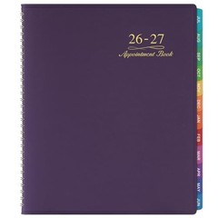 Appointment Book/Planner 2026-2027 – Weekly Appointment Book 2026-2027, purple